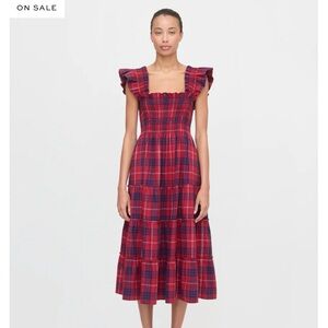 Hill House Red and Black Tartan Dress